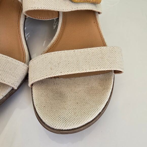 Tommy Bahama Trista Slide Sandal Women's 8.5M Linen Coastal Tropical Nautical - Picture 14 of 14